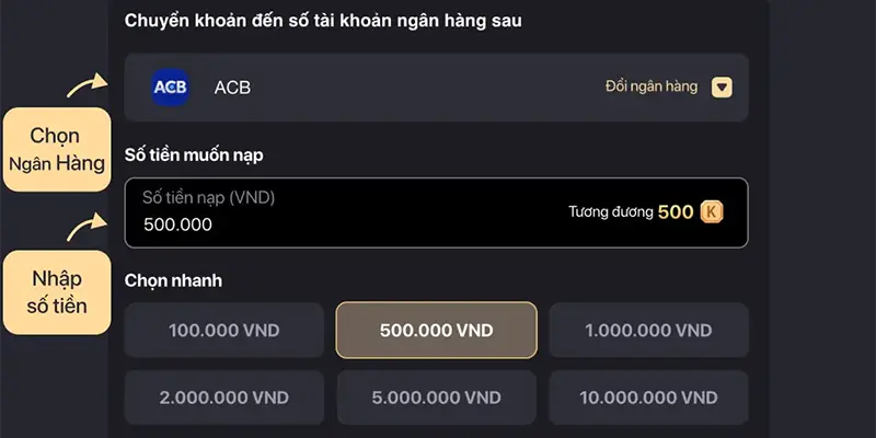 5 bước nạp tiền XO88 nhanh cho anh em bet thủ 1 Thực hiện đúng các bước nạp tiền XO88 mà nhà cái yêu cầu